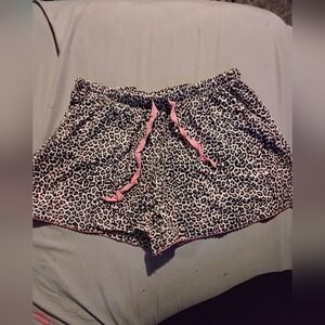 Cheetah Print Women's Shorts with Pink Accents
